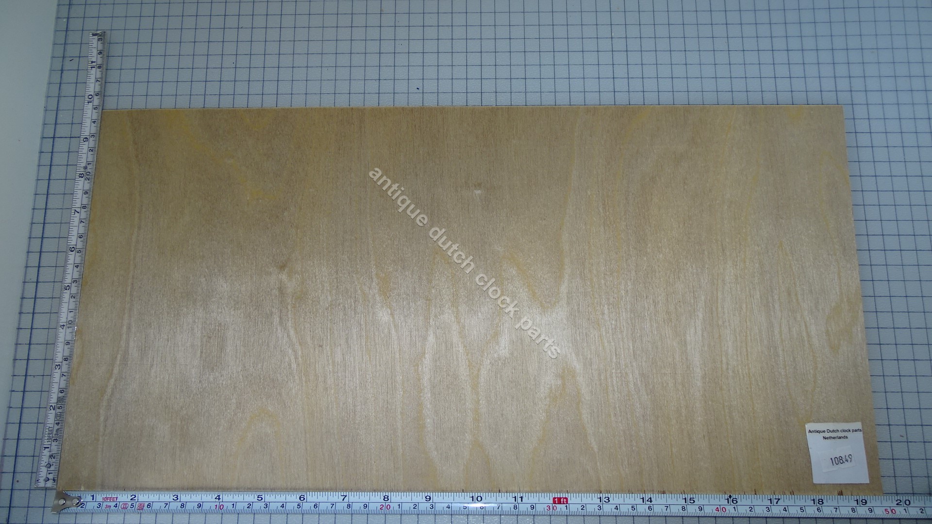 THIN 0,4 MM THICK WOODEN PLATE TO REPLACE ROOF OF FRIESIAN TAIL OR STOEL CLOCK.