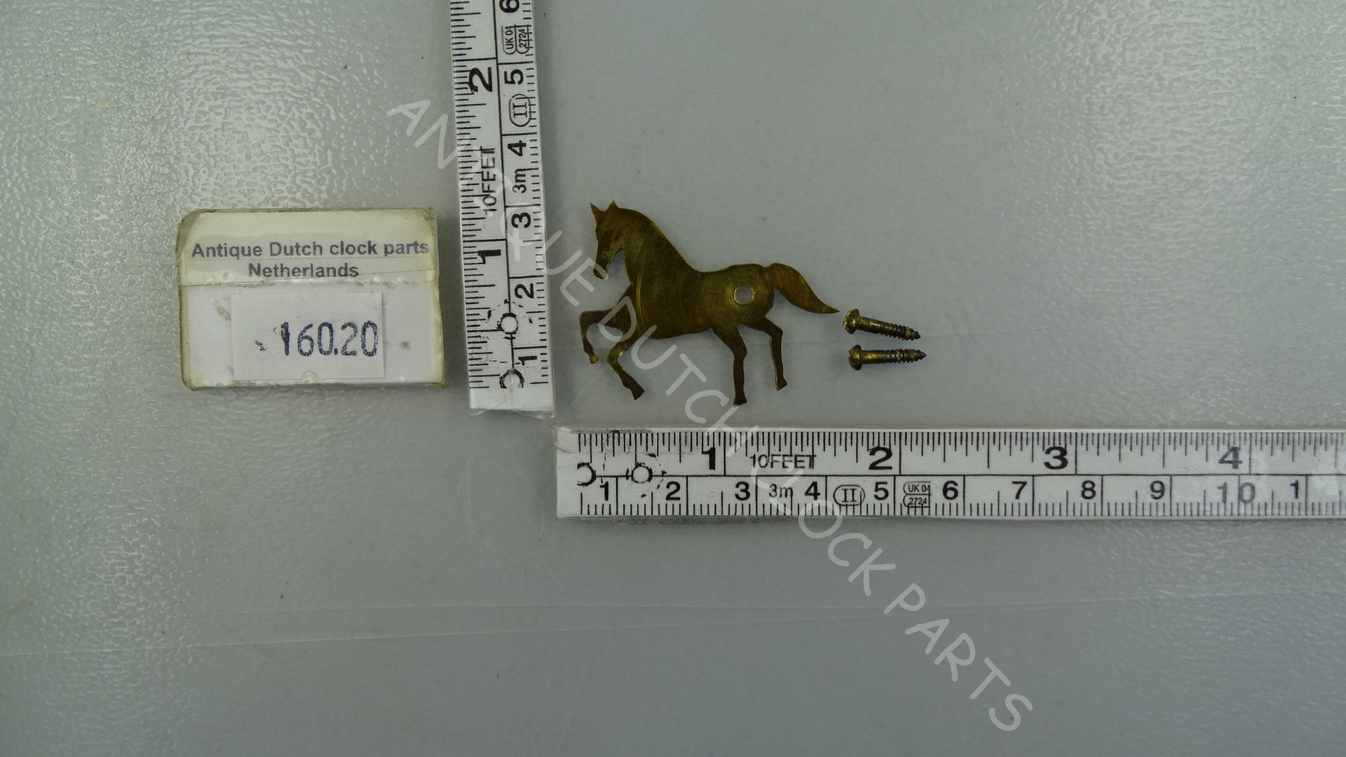 EXCEPTIONAL DOOR LATCH HORSE FOR FRIESIAN TAIL CLOCK