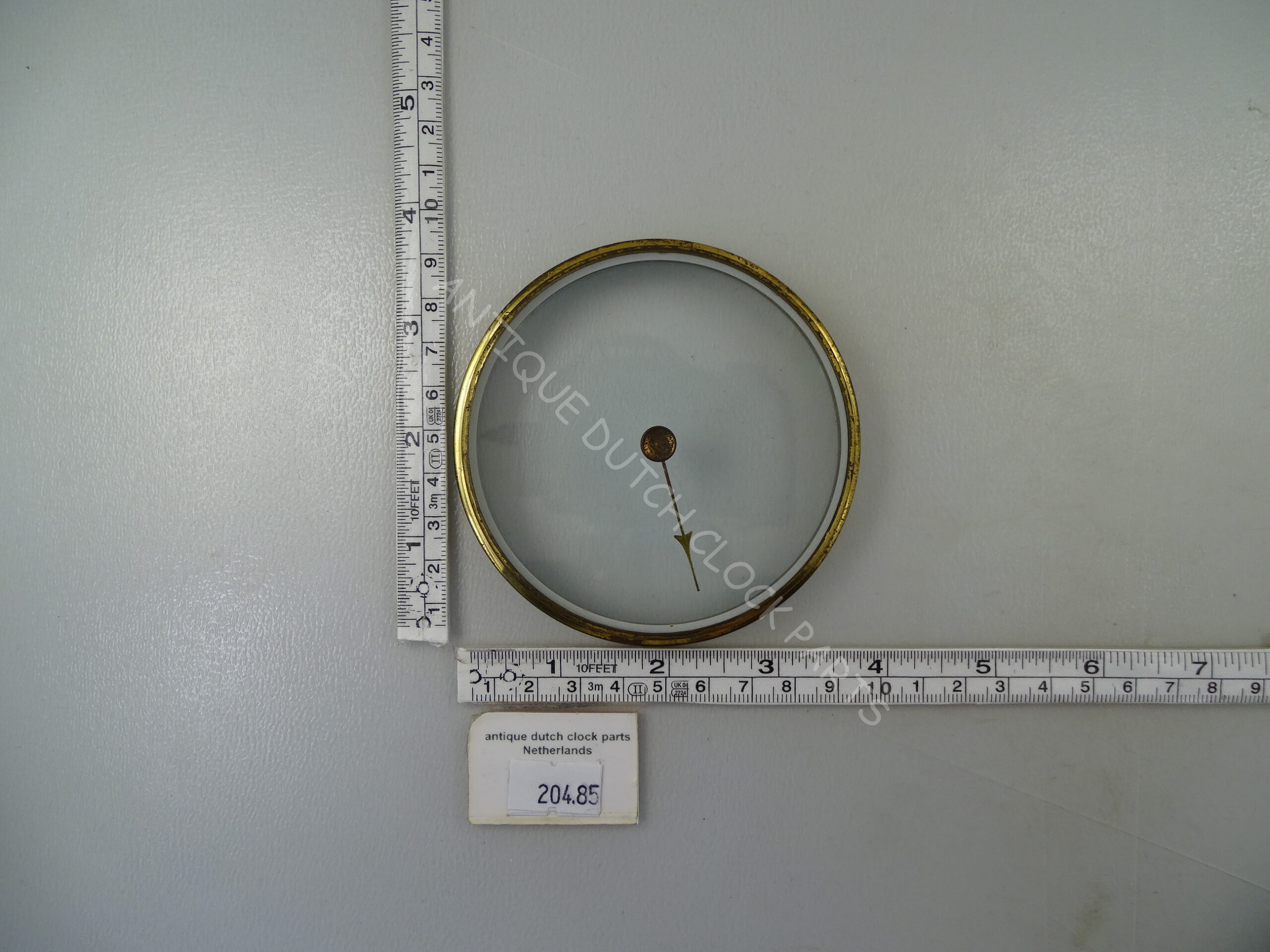 ANTIQUE BAROMETER GLASS WITH POINTER