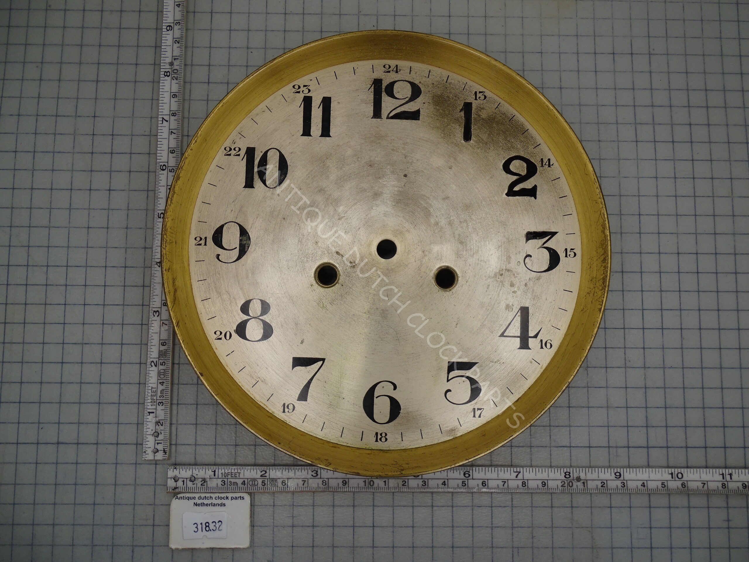 ORIGINAL DIAL FOR GERMAN GUSTAV BECKER P42 WALL CLOCKS 8 1/4″ OR 21 CM WIDE